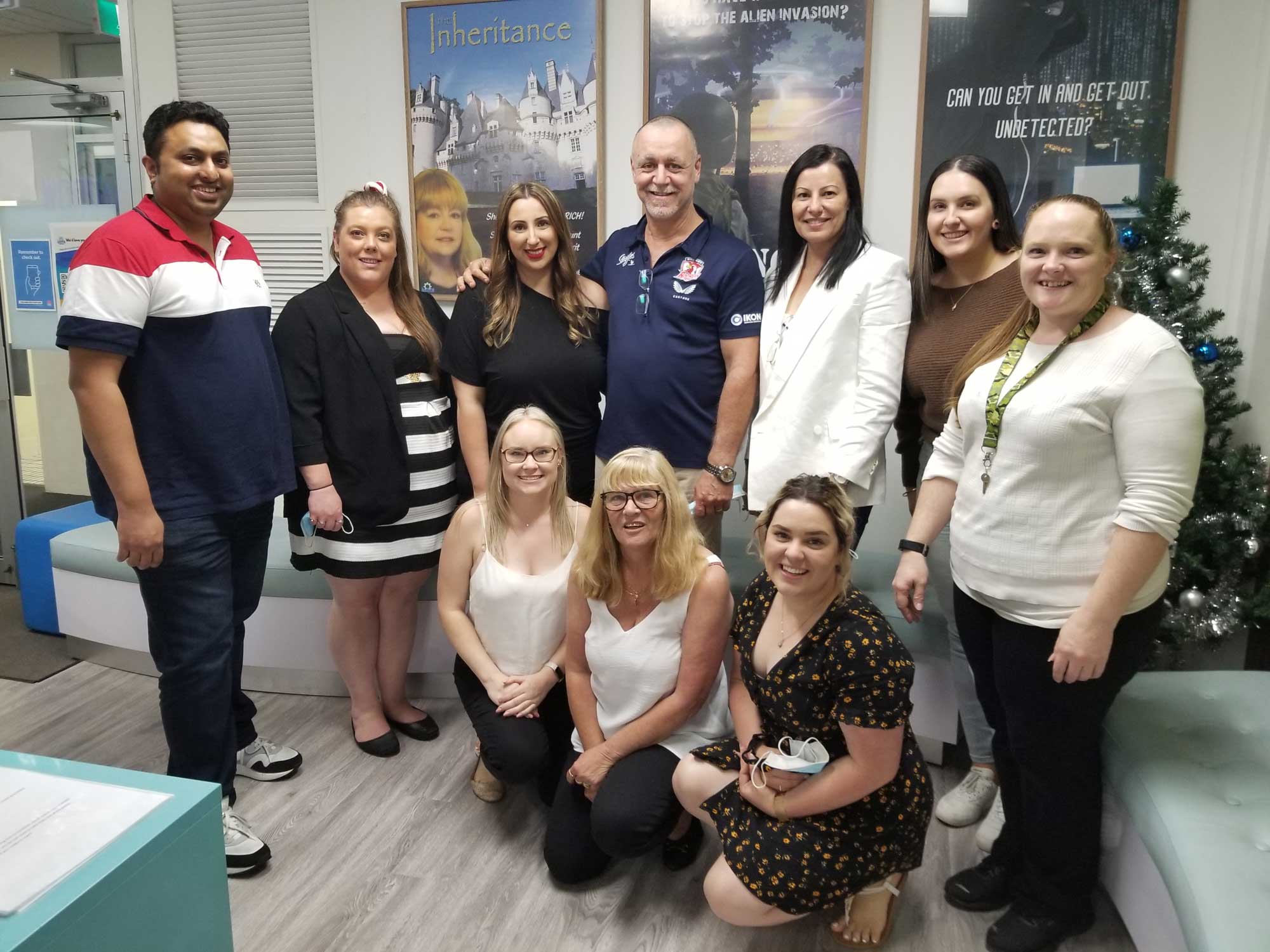 Corporate group after enjoying our escape room in Sydney