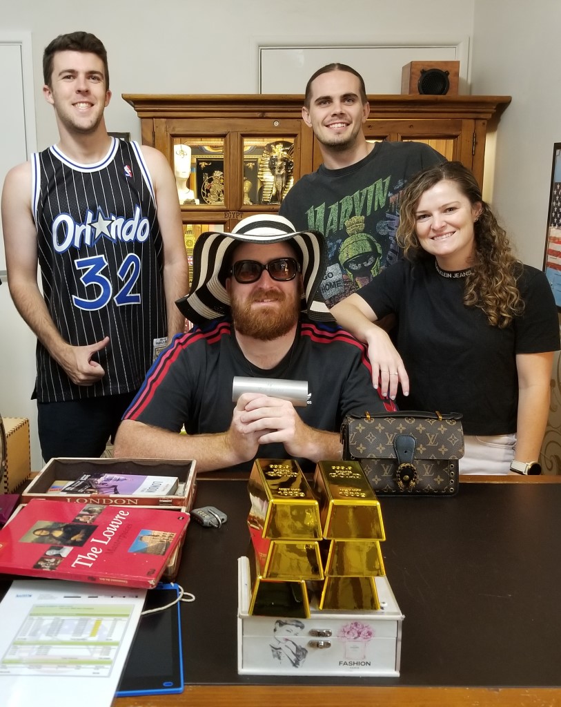 Players in The Inheritance Escape Room in Western Sydney