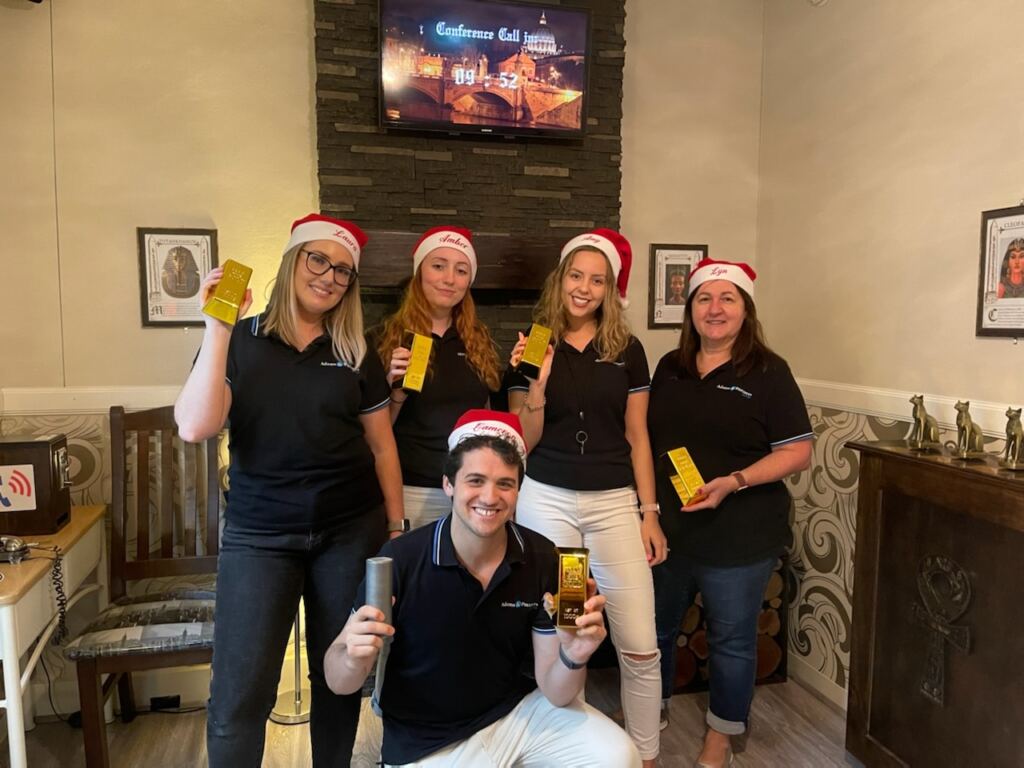 Team Christmas party in The Inheritance escape room