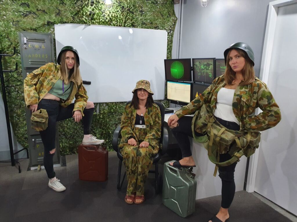 Our Launch escape room. Shows the open spacious room to soothe the mind of the claustrophobic.
