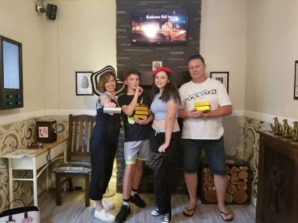 Our Inheritance escape room. Shows the open spacious room to soothe the mind of the claustrophobic.