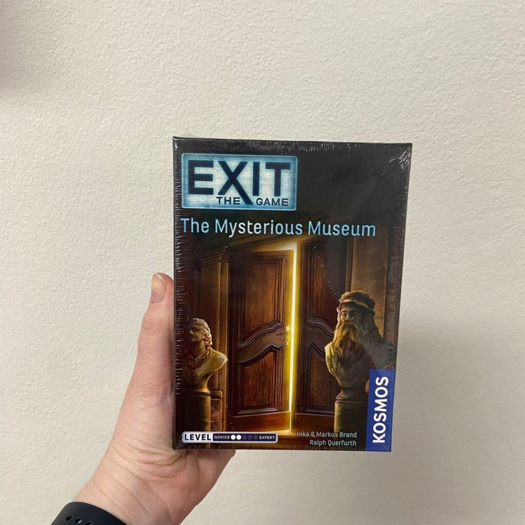 Exit The Game: The Mysterious Museum an escape room board game available for purchase instore.