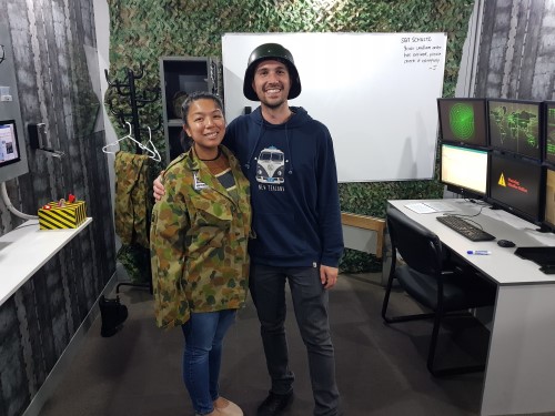 Two Players, just finished playing our Launch Escape Room in Sydney