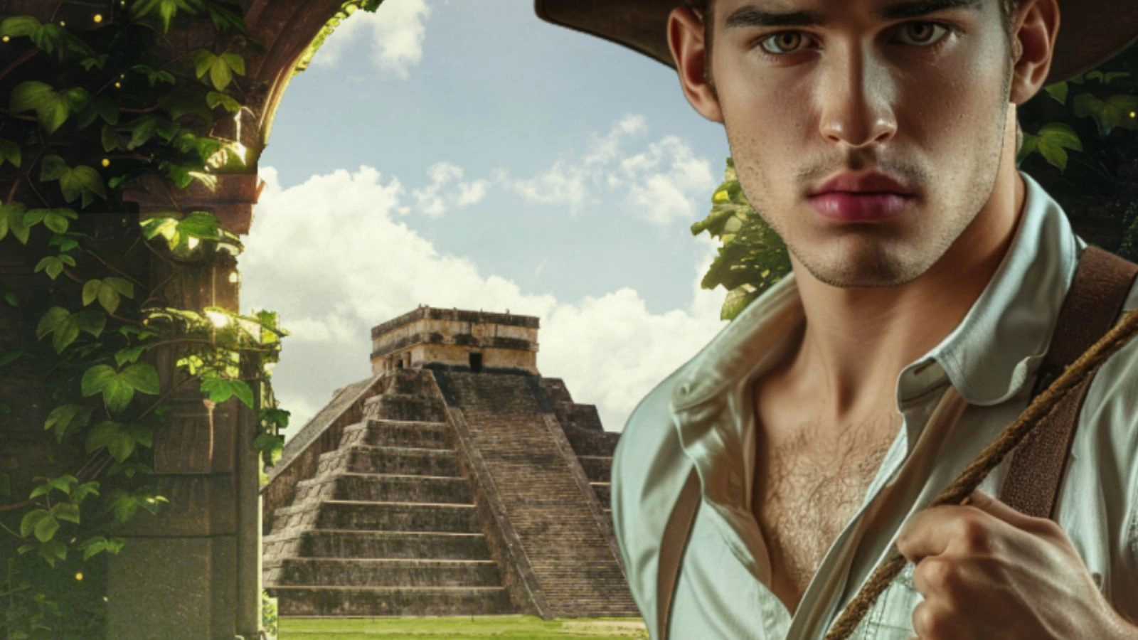 Poster for The Hidden Temple, an Aztec-themed escape room by Narrow Escape Rooms Penrith