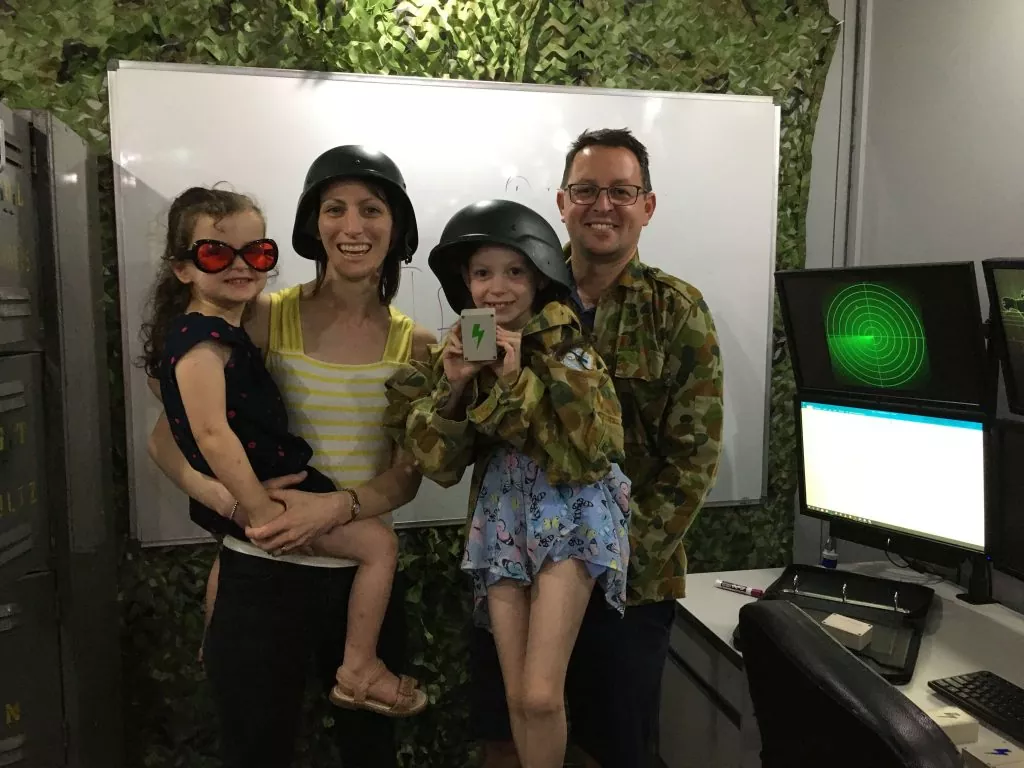 Scott and family from Escape Rooms in Sydney Blog in our Launch Escape Room